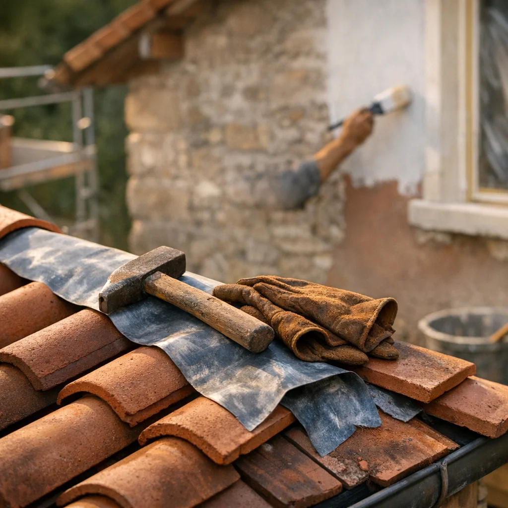 BK RENOVATION artisan couvreur en intervention dans le Sud-Ouest